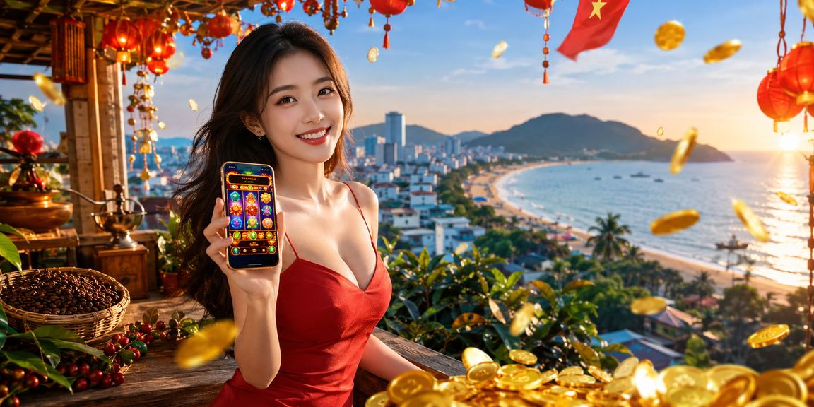 Không gian Côn Đảo kết hợp cà phê Việt và chủ đề slot game thư giãn