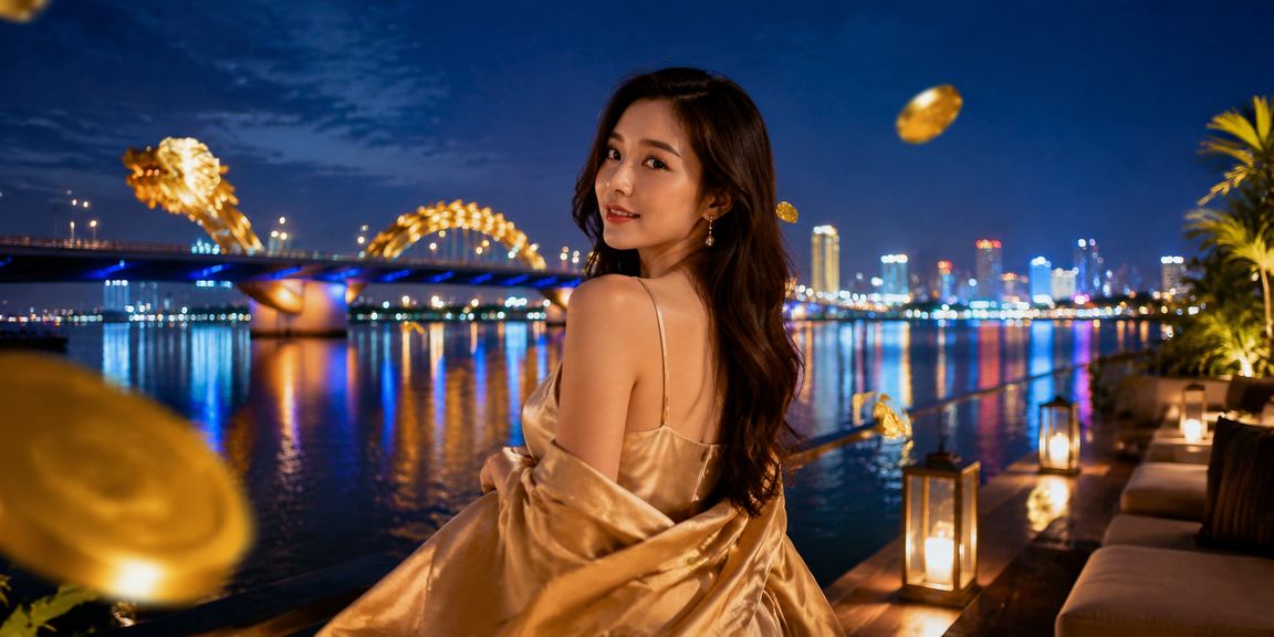 Không gian giải trí bên bãi biển Đà Nẵng với chủ đề baccarat