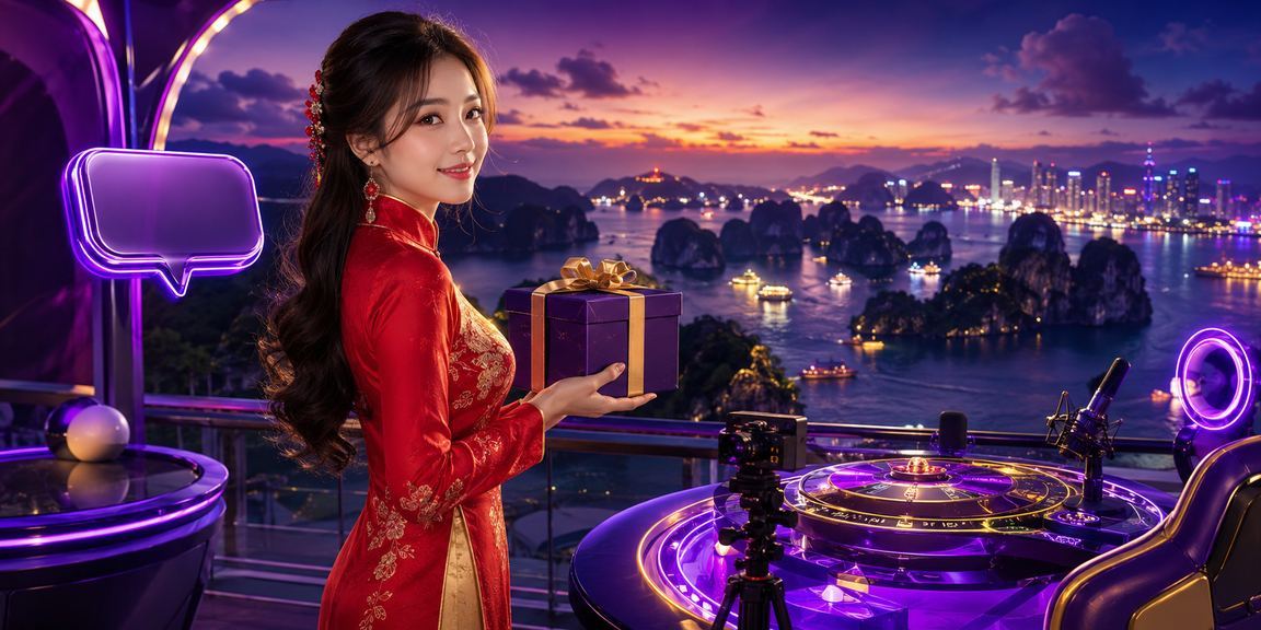 Bối cảnh Vịnh Hạ Long với người dùng đọc điều khoản cá cược trực tuyến