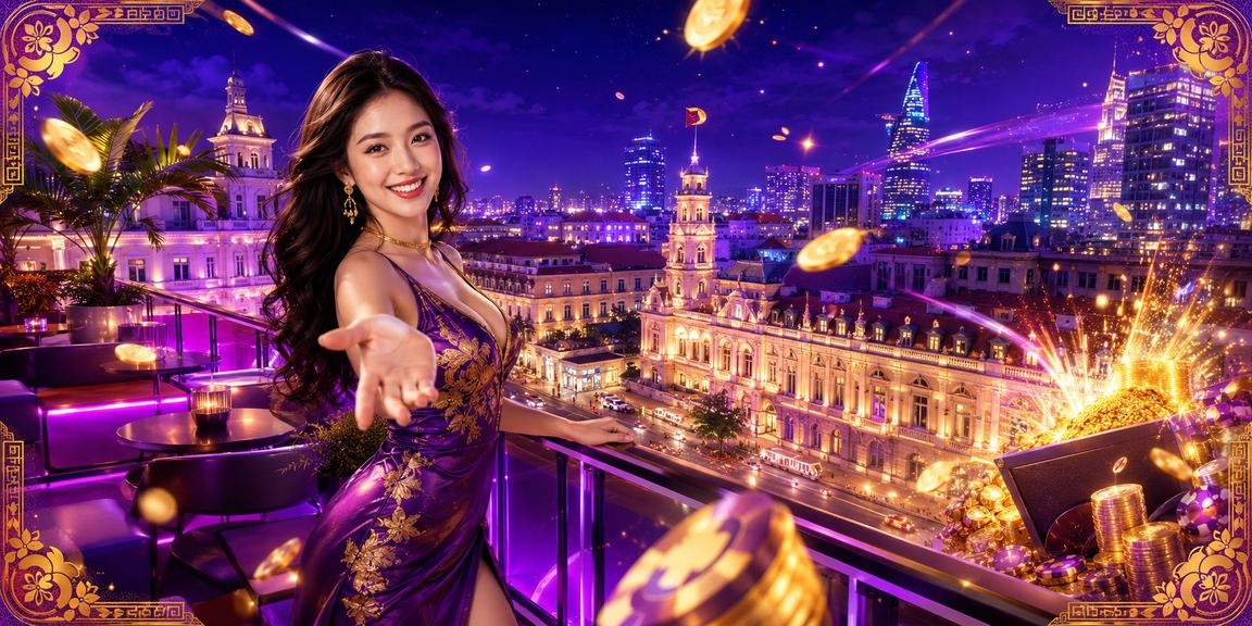 Người dùng tại Thành phố Hồ Chí Minh đăng nhập trên điện thoại trong không gian ánh sáng neon