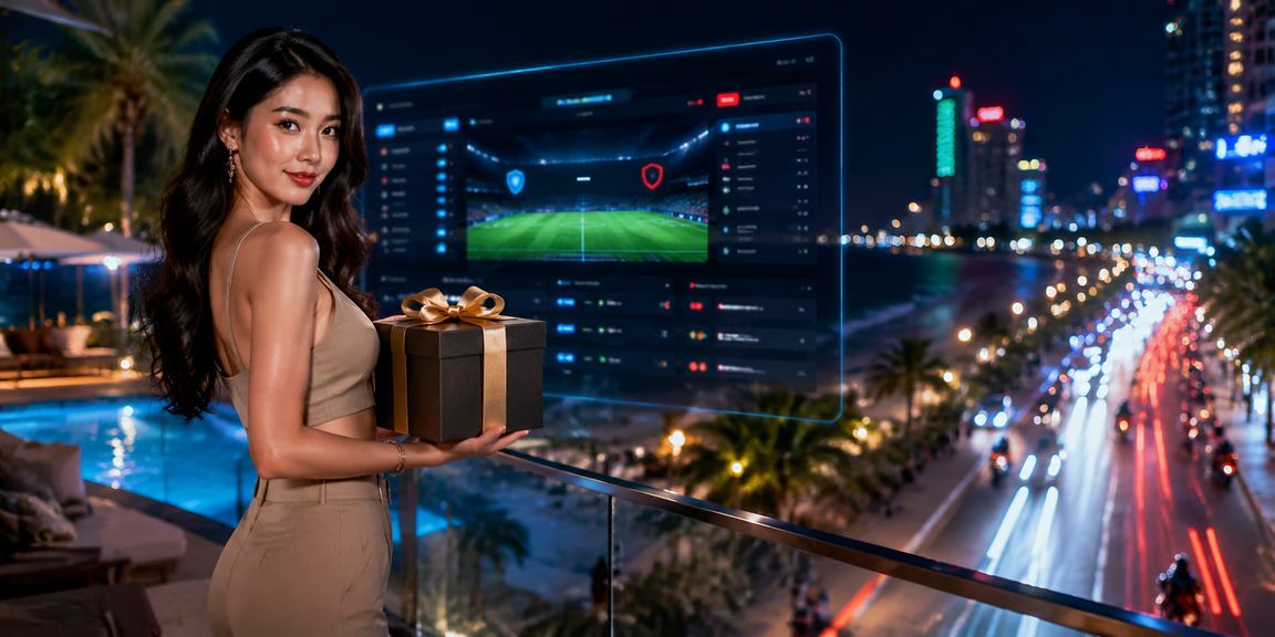 Khung cảnh Nha Trang neon gợi ý hoạt động cá cược thể thao buổi tối